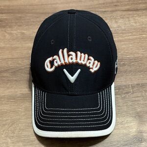 Callaway Black Cap with White and Orange Accents Fusion Technology Tour I Series